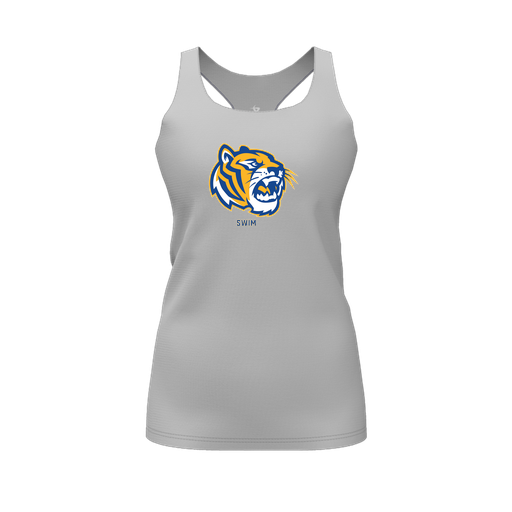 [CUS-DFW-RCBK-PER-GRY-FYS-LOGO2] Racerback Tank Top (Female Youth S, Gray, Logo 2)