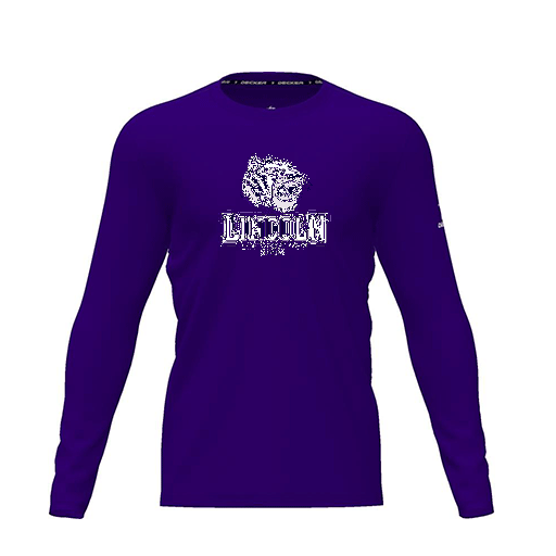 [CUS-DRIF-TEES-PER-CNK-LSL-PUR-YXS-LOGO1] Dri Fit Performance T-Shirt (Youth XS, Purple, Logo 1, Long Sleeve)