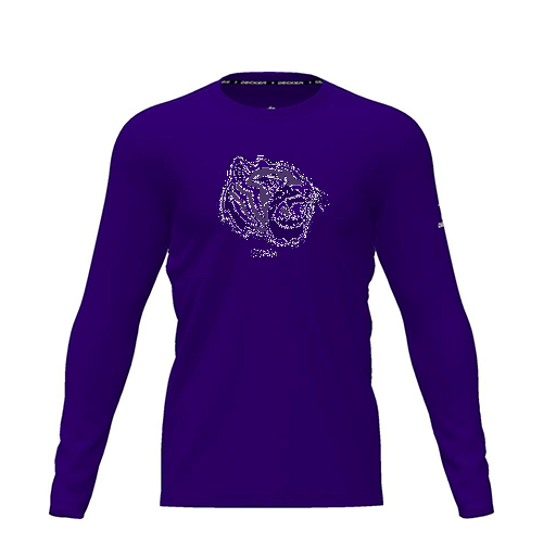 [CUS-DRIF-TEES-PER-CNK-LSL-PUR-YXS-LOGO2] Dri Fit Performance T-Shirt (Youth XS, Purple, Logo 2, Long Sleeve)