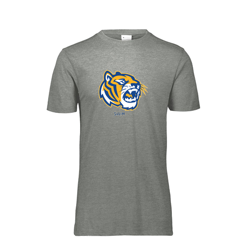 [FTSCUBGY-AS-LOGO2] Decker Men's Tri-Blend T-Shirt - Short Sleeve (Adult S, Gray, Logo 2)