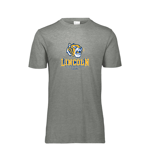 [FTSCUBGY-YS-LOGO1] Decker Youth Tri-Blend T-Shirt - Short Sleeve (Youth S, Gray, Logo 1)