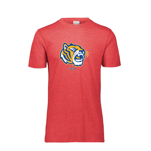 [FTSCUBRD-YS-LOGO2] Decker Youth Tri-Blend T-Shirt - Short Sleeve (Youth S, Red, Logo 2)