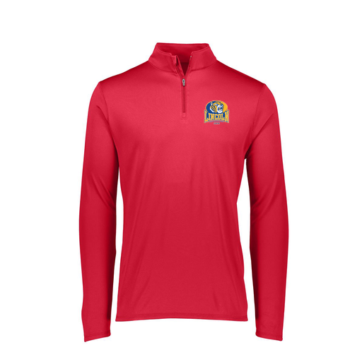 [FTLQFLRD-FAXS-LOGO3] Decker Women's Flex-Lite 1/4 Zip Shirt (Female Adult XS, Red, Logo 3)