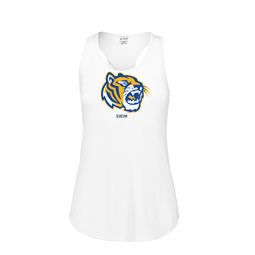 [3078.005.S-LOGO2] Ladies Tri Blend Tank Top (Female Adult S, White, Logo 2)