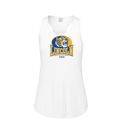 [FT0TUBWH-FAS-LOGO3] Ladies Tri Blend Tank Top (Female Adult S, White, Logo 3)