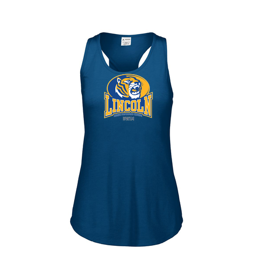 [FT0TUBNV-FAS-LOGO3] Ladies Tri Blend Tank Top (Female Adult S, Navy, Logo 3)