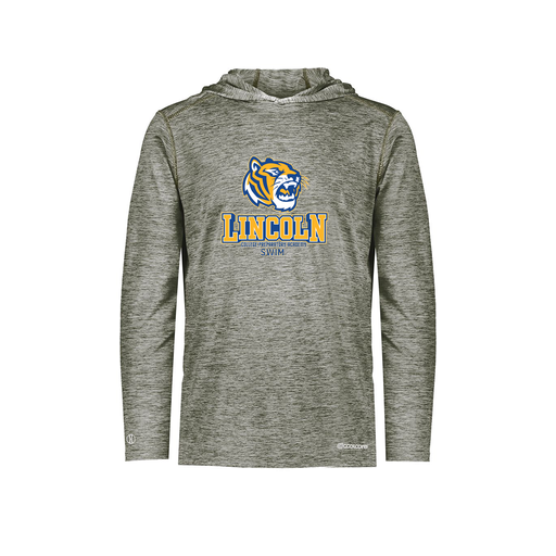[FOLHCGGY-AS-LOGO1] Men's Charge Hoodie (Adult S, Gray, Logo 1)