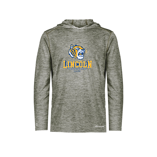 [FOLHCGGY-YS-LOGO1] Decker Youth Charge Hoodie (Youth S, Gray, Logo 1)