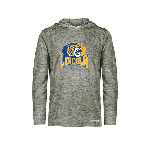 [FOLHCGGY-YS-LOGO3] Decker Youth Charge Hoodie (Youth S, Gray, Logo 3)