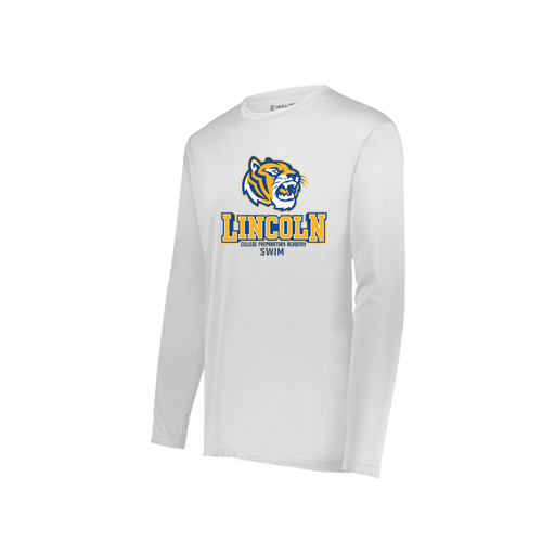 [222822.005.XS-LOGO1] Men's LS Smooth Sport Shirt (Adult XS, White, Logo 1)