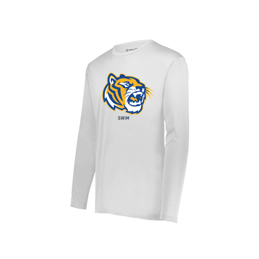 [222822.005.XS-LOGO2] Men's LS Smooth Sport Shirt (Adult XS, White, Logo 2)