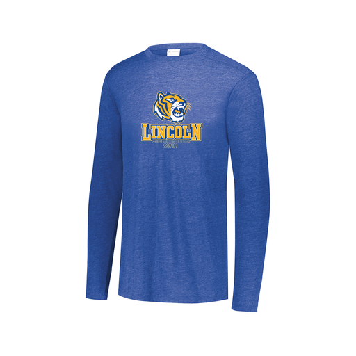 [3075.U55.XS-LOGO1] Men's LS Ultra-blend T-Shirt (Adult XS, Royal, Logo 1)