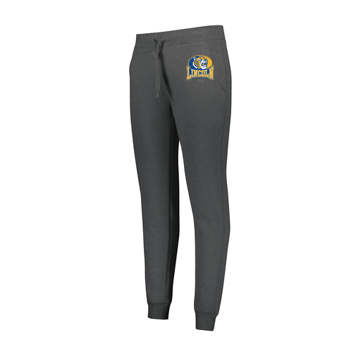 [229748.E83.XS-LOGO3] Ladies 60/40 Fleece Jogger (Female Adult XS, Gray, Logo 3)